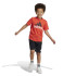 Conjunto adidas Little Essentials Logo And Short Set Infantil Rojo