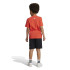 Conjunto adidas Little Essentials Logo And Short Set Infantil Rojo