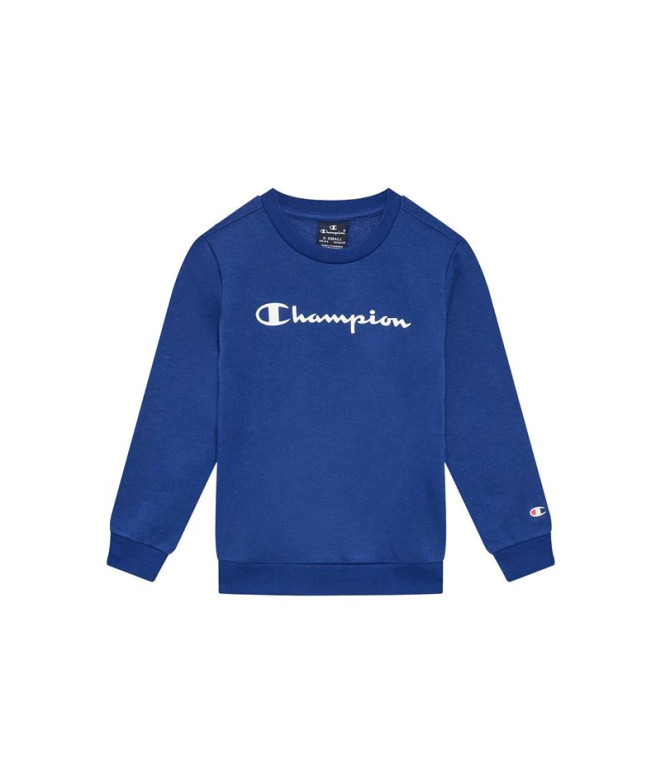 Sudadera Champion Crewneck Azul Infantil