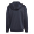 Chaqueta adidas Train Essentials Aeroready 3 Bandas Full Zip Niño Azul