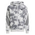 Chaqueta adidas Future Icons 3 Bandas Aop Full-Zip Hoodie Hombre Gris