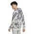 Chaqueta adidas Future Icons 3 Bandas Aop Full-Zip Hoodie Hombre Gris