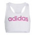 Camiseta adidas Essentials Linear Logo Cotton Top Niña Blanco