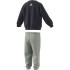 Conjunto adidas Essentials Lineage French Terry Infantil Azul