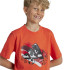 Camiseta de Fitness adidas Training Graphic Infantil Rojo