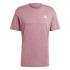 Camiseta adidas Essentials Single Embroidered Small Logo Hombre Rosa