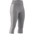 Mallas de Fitness adidas Train Essentials 3S 3/4 Mujer Gris