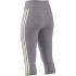 Mallas de Fitness adidas Train Essentials 3S 3/4 Mujer Gris