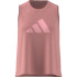 Camiseta adidas Train Essentials Big Performance Logo Training Mujer Rosa