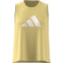 Camiseta adidas Train Essentials Big Performance Logo Mujer Amarillo