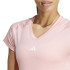 Camiseta adidas Aeroready Train Essentials Minimal Branding V-Neck Mujer Rosa