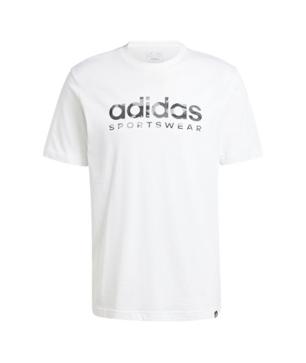 Camiseta adidas Camo Linear Graphic Hombre Blanco