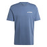 Camiseta de Montaña adidas Terrex Back Graphic Hombre Azul