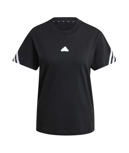 Camiseta adidas Future Icons 3 Bandas Mujer Negro