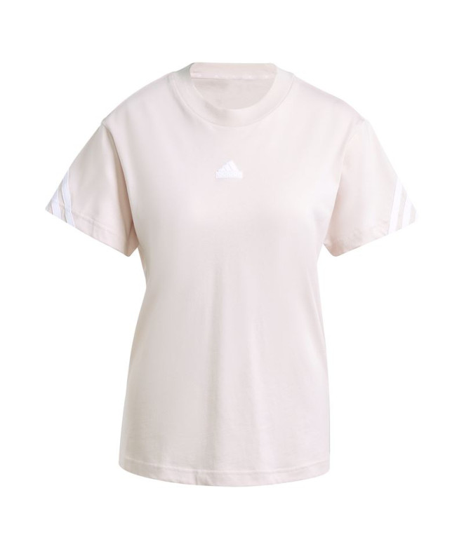 Camiseta adidas Future Icons 3 Bandas Mujer Rosa
