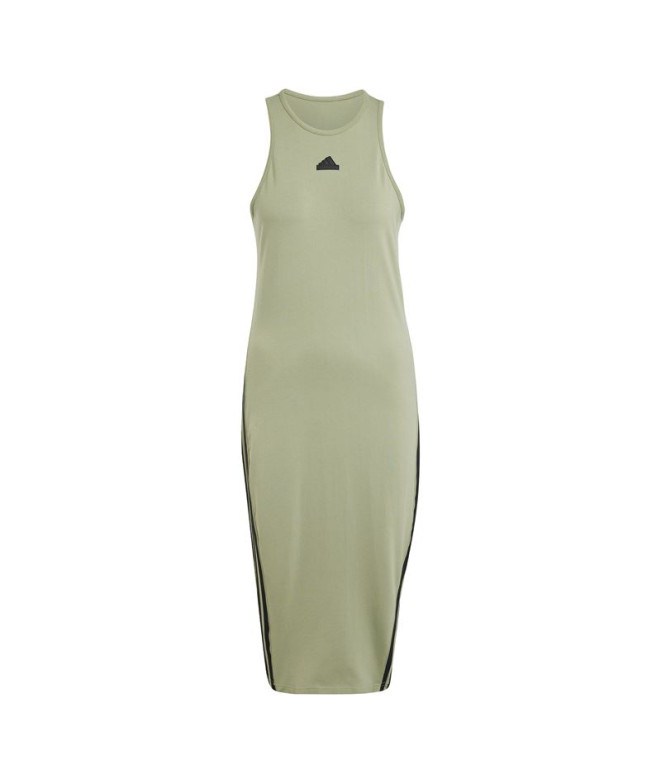 Vestido adidas Future Icons 3 Bandas Mujer Verde