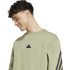 Sudadera adidas Future Icons 3 Bandas Crew Hombre Verde