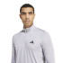 Sudadera adidas Train Essentials Camo Training 1/4 Zip Longsleeve Hombre Gris