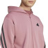 Chaqueta adidas Future Icons 3 Bandas Full-Zip Hoodie Hombre Rosa