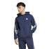 Chaqueta adidas Future Icons 3 Bandas Full-Zip Hoodie Hombre Azul