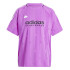 Camiseta adidas Tiro Cut 3 Bandas Jacquard Boyfriend Mujer Morado