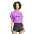 Camiseta adidas Tiro Cut 3 Bandas Jacquard Boyfriend Mujer Morado