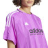 Camiseta adidas Tiro Cut 3 Bandas Jacquard Boyfriend Mujer Morado
