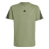 Camiseta adidas Future Icons 3 Stripes Infantil Verde
