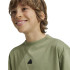 Camiseta adidas Future Icons 3 Stripes Infantil Verde