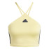 Camiseta adidas Tiro Cut 3 Bandas Summer Triangle Top Mujer Amarillo