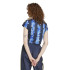 Camiseta adidas Tiro Cut 3 Bandas Print Baby Mujer Azul
