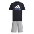 Conjunto adidas Little Essentials Logo And nfantil Negro