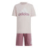 Conjunto adidas Little Essentials Logo And Infantil Rosa