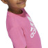 Camiseta adidas Little Essentials Logo Infantil Rosa