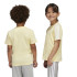 Camiseta adidas Little Essentials 3 Bandas Cotton Infantil Amarillo