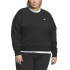 Sudadera adidas Essentials Small Logo Feel Cozy Inclusive Mujer Negro/Blanco