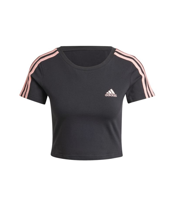 Camiseta adidas Essentials 3 Bandas Baby Mujer...