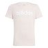 Camiseta adidas Essentials Linear Logo Cotton Slim Fit Niña Rosa