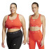 Sujetador Deportivo de Fitness adidas Techfit Medium Support Mujer Rojo