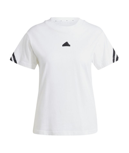 Camiseta adidas Future Icons 3 Bandas Mujer Blanco