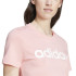 Camiseta adidas Essentials Slim Logo Mujer Rosa