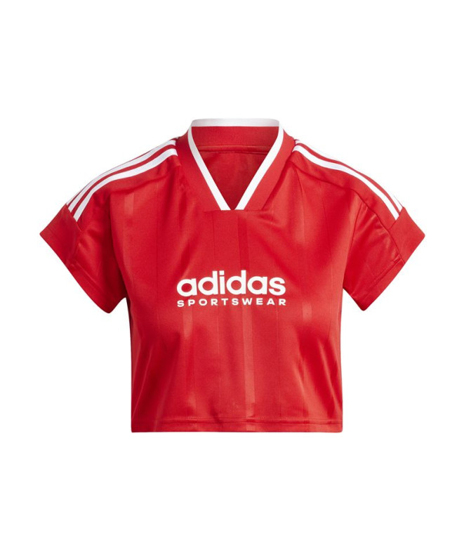 Camiseta adidas Tiro Cut 3 Bandas Cropped...