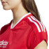 Camiseta adidas Tiro Cut 3 Bandas Cropped Jersey Mujer Rojo
