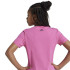 Camiseta adidas Essentials Linear Logo Cotton Slim Fit Niña Rosa