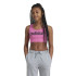 Camiseta adidas Essentials Linear Logo Cotton Top Niña Rosa