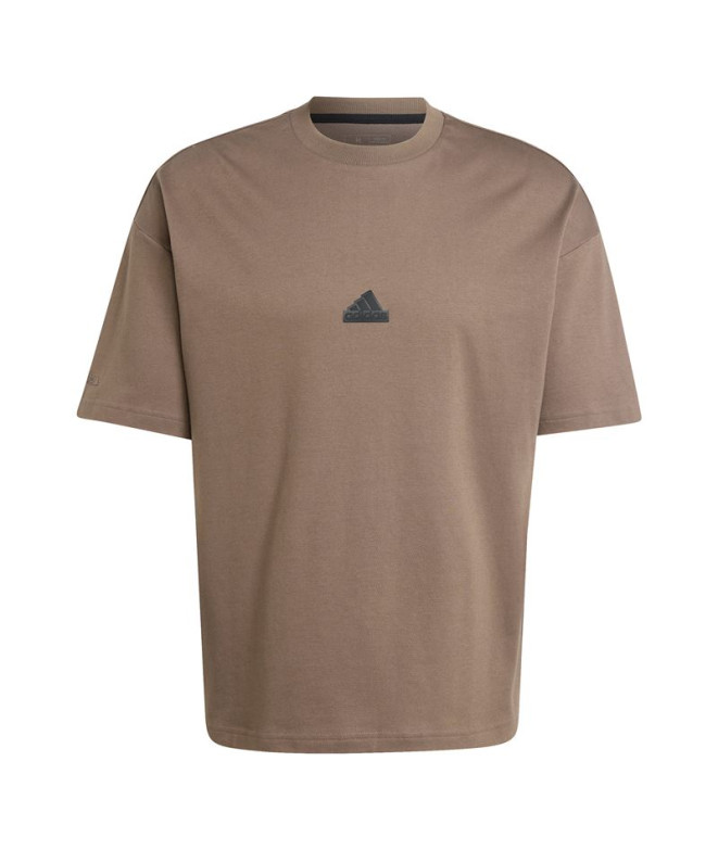 Camiseta adidas City Escape Hombre Marrón