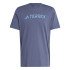 Camiseta de Montaña adidas Terrex Classic Logo Hombre Azul
