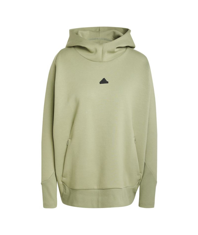 Sudadera adidas Z.N.E. Overhead Mujer Verde