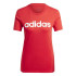 Camiseta adidas Essentials Slim Logo Mujer Rojo