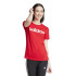 Camiseta adidas Essentials Slim Logo Mujer Rojo